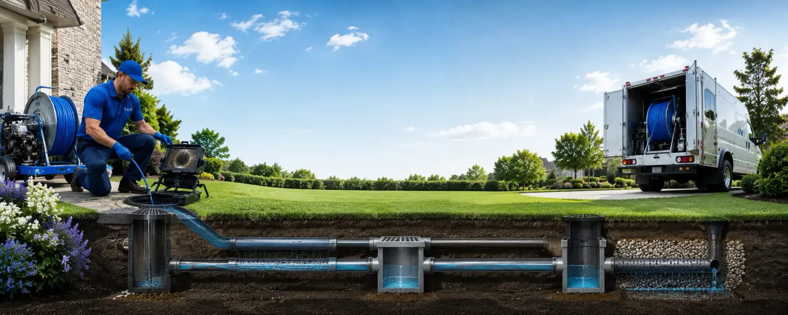 Outdoor drain cleaning information for Emmet, NE
